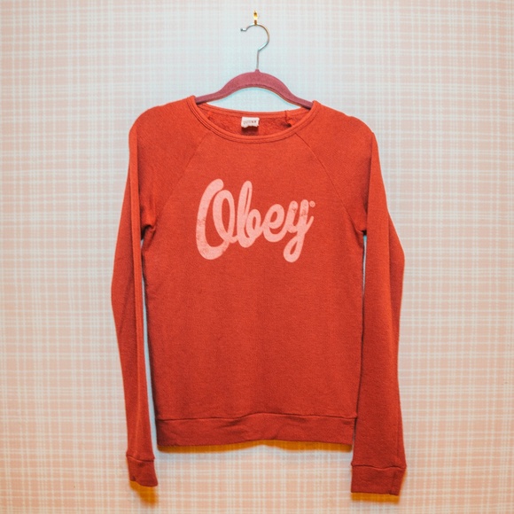 Obey Sweaters - Obey Red Sweater
